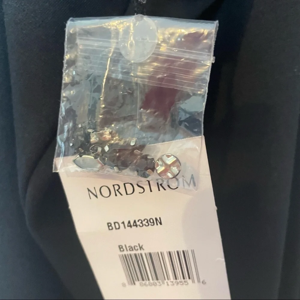 Nordstroms Black Swan Black Halter Dress w/Jeweled Neckline & TwistTie Open Back - Picture 12 of 14
